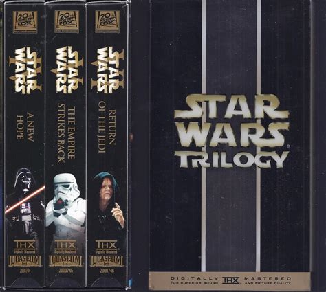 Star Wars Trilogy Thx Box Set 2000 Vhs Tapes