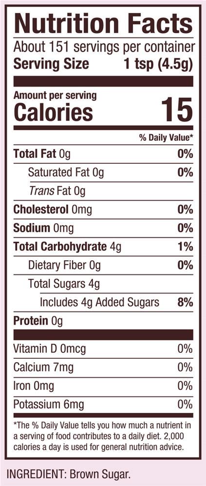 28 Brown Sugar Nutrition Label Labels Ideas For You