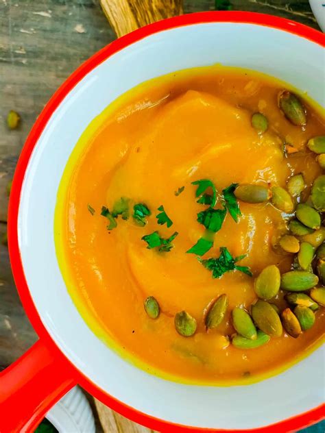 Easy Roasted Pumpkin Soup Without Cream Go Healthy Ever After