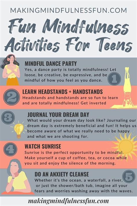 Best Mindfulness Activities For Teens Making Mindfulness Fun