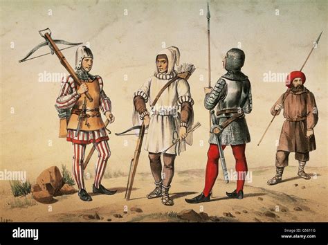 Spanish Warriors Middle Ages 15th Century Armed Retinues