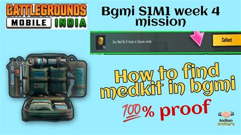 How To Find Medkit In Bgmi And Pubg Medkit Mission Complete In Easy