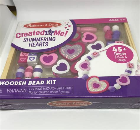 Melissa And Doug Shimmering Hearts Created By Me Make Your Own Beads