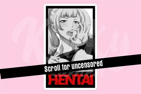 Hentai Anime Girl Sticker Hentai Anime Lewd Nsfw Etsy