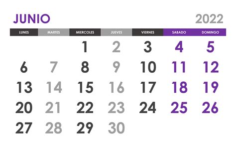 Calendario Junio 2022 Calendariossu