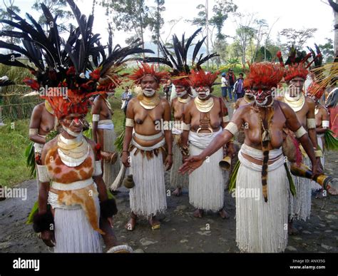 Frauen Auf Dem Highland Festival Papua Neu Guinea Stockfotografie Alamy