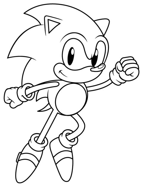 Classic Sonic Coloring Pages Coloring Home