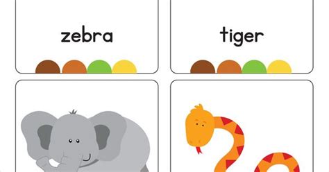 Our Set Of Printable Jungle Animal Flash Cards Are A Great Learning
