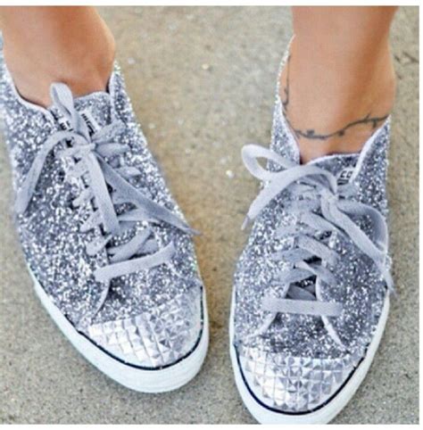 Glitter Converse Diy Glitter Sneakers Diy Sneakers Decorated Shoes