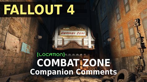 Fallout 4 Combat Zone Companion Comments Youtube