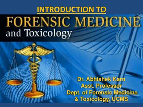 1 Introduction To Forensic Medicine