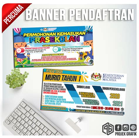 Contoh Banner Pendaftaran Tadika Brosur Ppdb Sd Tahun Format