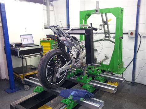There is a need all over the world for proper motorcycle frame repair. Frame Alignment | HBMotorcycles