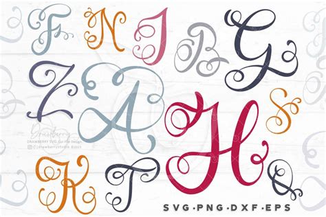 Cursive Monogram Font Elegant Cursive Font Cursive Calligraphy Font