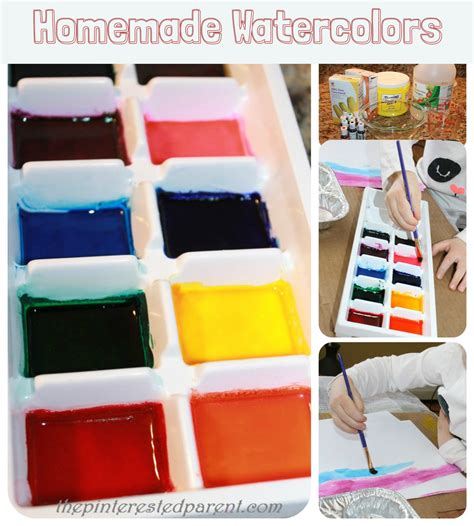 Homemade Watercolor Paints Homemade Watercolors Painting Recipe