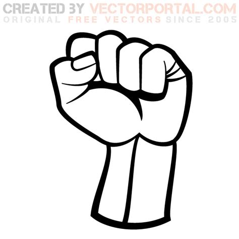 Raised Fist Graphics Royalty Free Stock Svg Vector