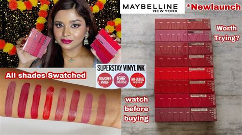 New Maybelline Superstay Vinyl Ink Liquid Lipstick Swatches And Honest