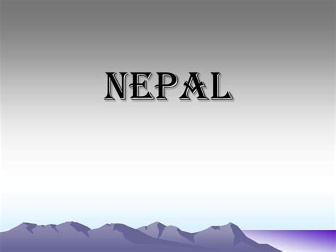 Ppt Nepal Powerpoint Presentation Free Download Id5153744