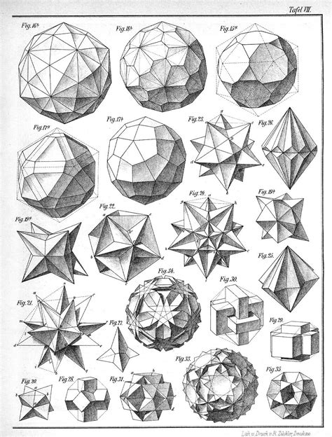 Max Bruckner 1906 Polyhedra And Icosahedron Models Graphicine Sacred Geometry Art Geometric