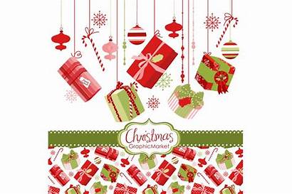 Christmas Gift Presents Boxes Graphics Illustrations Market