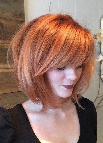 Radiant medium length hair with bangs. 38 Chic Short Bob Haircuts With Bangs That Are Totally ...