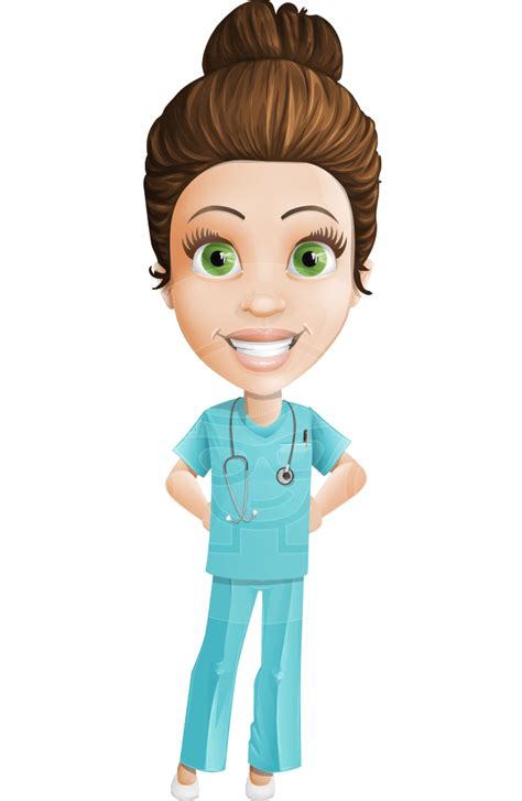 Pin By Graphicmama On Profession Vector Characters Nurse Cartoon