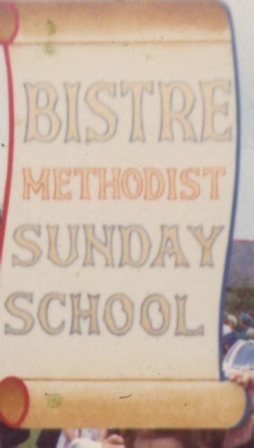 Bistre Methodist Sunday School Banner