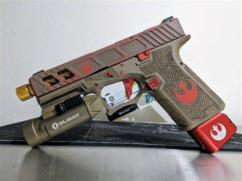 Finished My Rebel Glock Build Figured You All Would Appreciate The