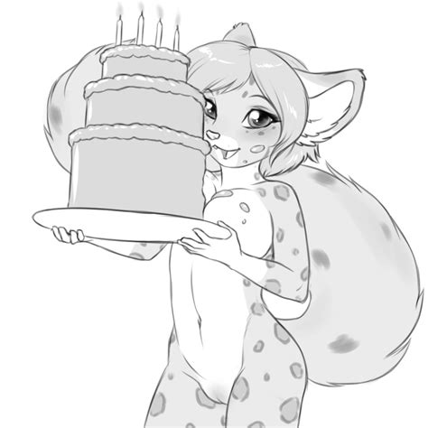 Rule 34 2013 5 Fingers Anthro Birthday Cake Blush Breasts Burning Candles Cake Candles Cute