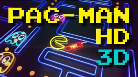 pac man hd 3d animation youtube