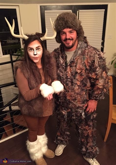 Deer And Hunter Couples Costume