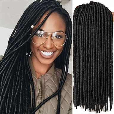 If one starts to dread the short hair, it makes growing out full locks at an easier pace later on. Havana Crochet Soft Crochet Faux Dreads Dreads Locs Dreadlock Extensions 100% kanekalon hair ...