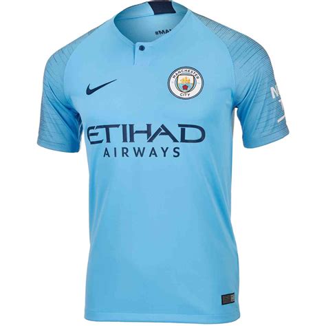 View manchester city fc squad and player information on the official website of the premier league. 2018/19 Nike Manchester City Home Jersey - SoccerPro