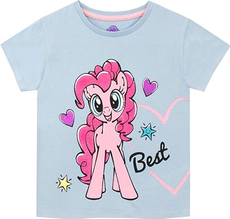My Little Pony Girls Pinky Pie Rarity T Shirt Pack Of 2