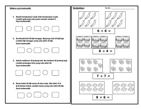 Latihan Tambah Tahun 1 / Latihtubimatematik Com Kami Akan Menyediakan