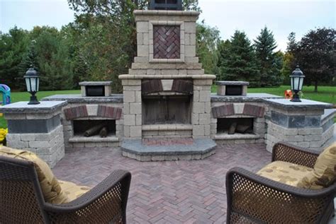 Outdoor Fireplace Kits Landscaping Network