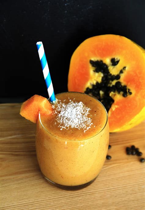 Coconut And Papaya Smoothie Recipe For Strengthen The Immune System