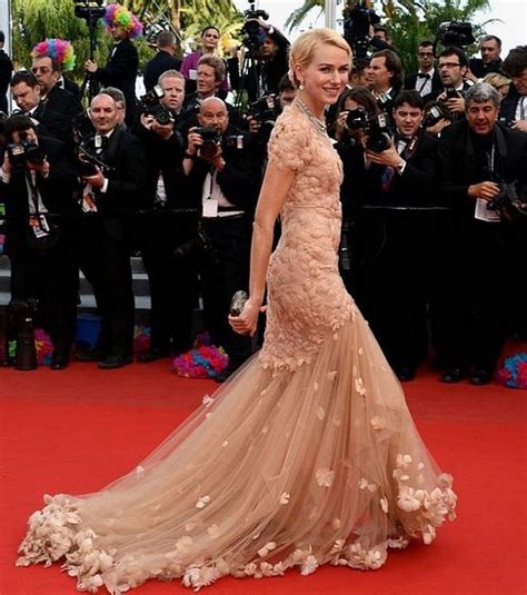 h o l l y w o o d f a s h i o n — naomi watts in marchesa at the cannes film