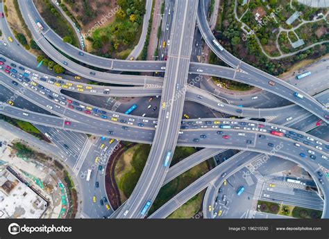 Aerial View Massive Highway Intersection Stock Photo By ©mayichao 196215530