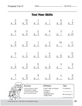These types of worksheets provide everything a student needs to know and understand the subject well. Multiplication Tests, Grade 3 by Evan-Moor Educational ...