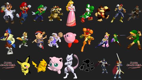 Super Smash Bros Melee Characters By Jsmit186 On Deviantart