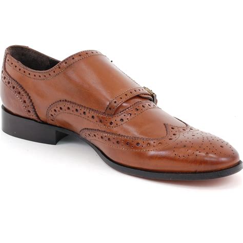 Mens Leather Dress Shoes Double Buckle Monk Strap Slip on ...