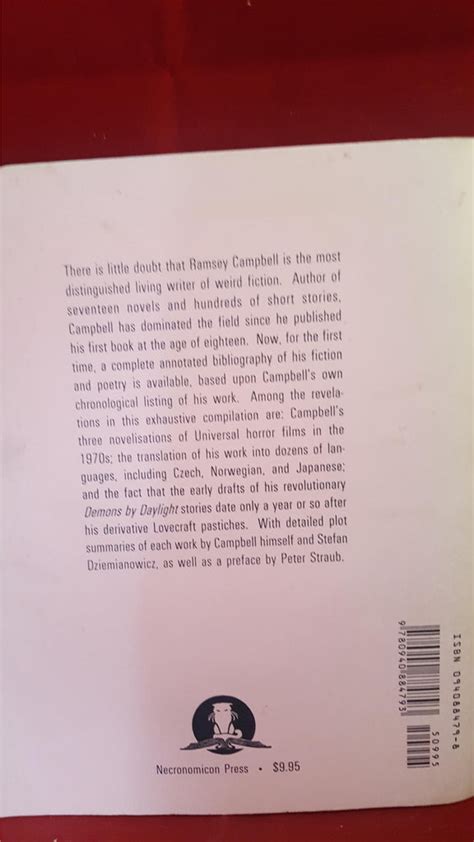 The Core Of Ramsey Campbell Necronomicon Press 1995 Richard Dalbys Library