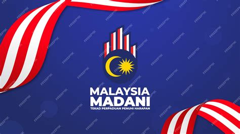 Premium Vector Malaysia Madani Logo For National Day And Malaysia Day