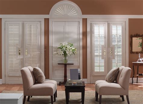 There are many window covering options for arches, circle, hexagon, trapezoid and other specialty shape windows. Shutters from 3 Blind Mice Window Coverings - San Diego, CA