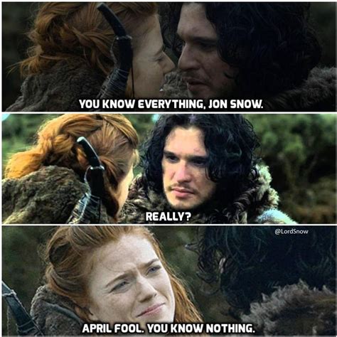 Not Even Jon Snow Can Escape April Fools Day Game Of Thrones Game