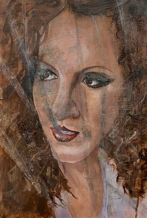 Femme Fatale Acrylic Woman Portrait