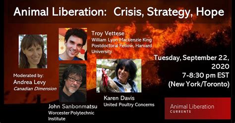 Animal Liberation: Crisis, Strategy, Hope - 13 September 2020 - UPC