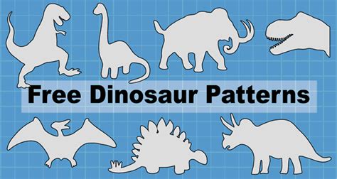 Template Free Printable Dinosaur Sewing Patterns Printable Templates