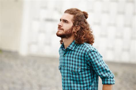 The Half Up Top Knot Male Hair Styling Tutorial